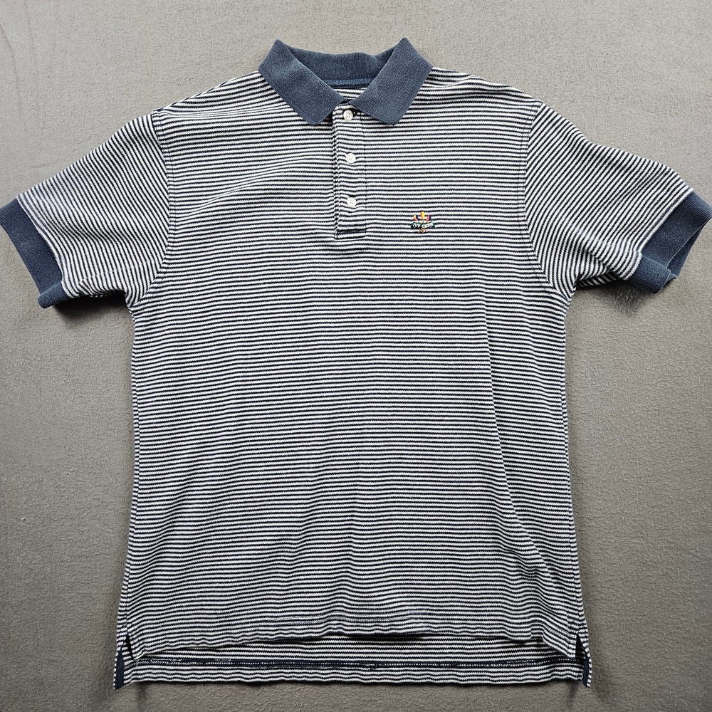 Vintage Ivy Crew Polo Shirt Striped Mens M